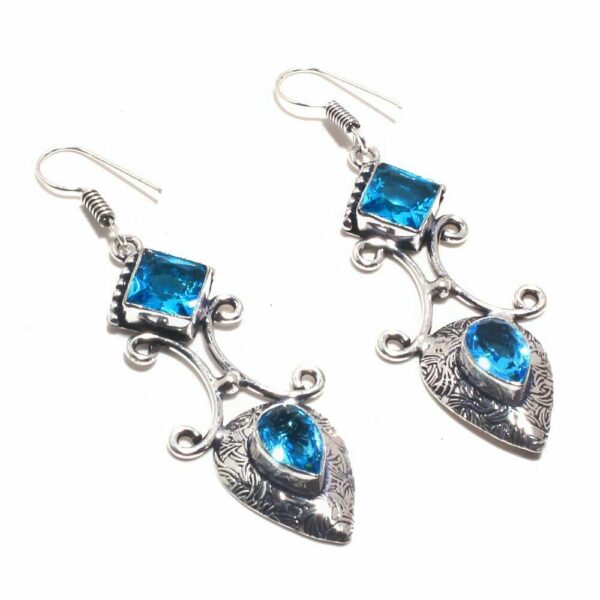 Blue Topaz Earrings
