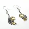 Silver Citrine Earrings