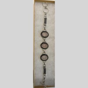 Rose Quartz Silver Bracelet