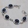 Silver Black Onyx Bracelet