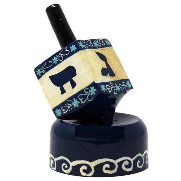 Traditional Papier Mache Dreidel