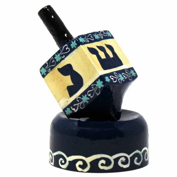 Traditional Papier Mache Dreidel