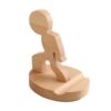 Wooden Figurine - Phone Holder