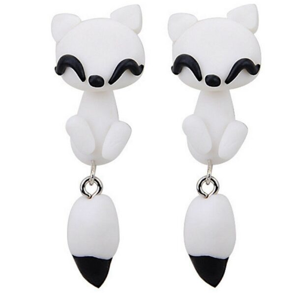 Fun Polymer Clay Earrings - Fox