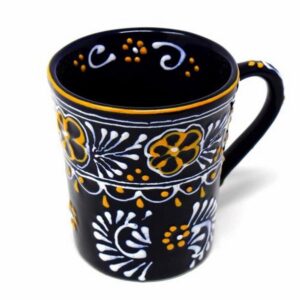 Flared Blue Pottery Mug