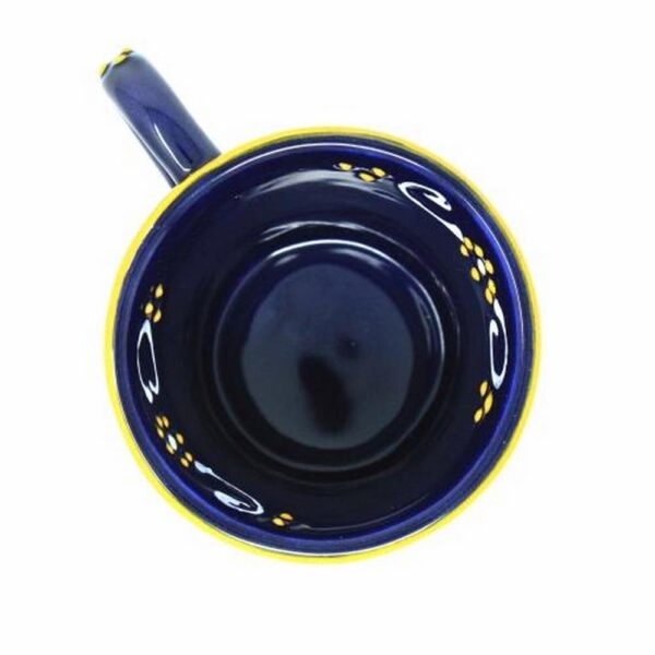 Flared Blue Pottery Mug