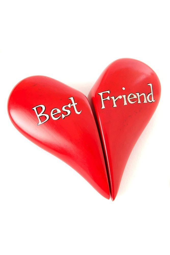 Soapstone heart 2 halves