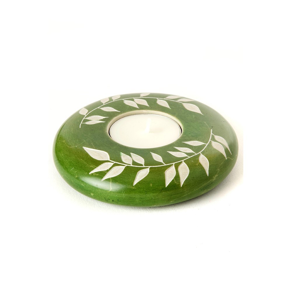 Soapstone candle holder