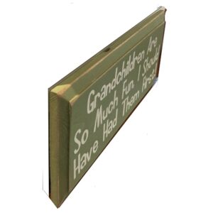 Wood Rustic Tile – Grandchildren are so much fun