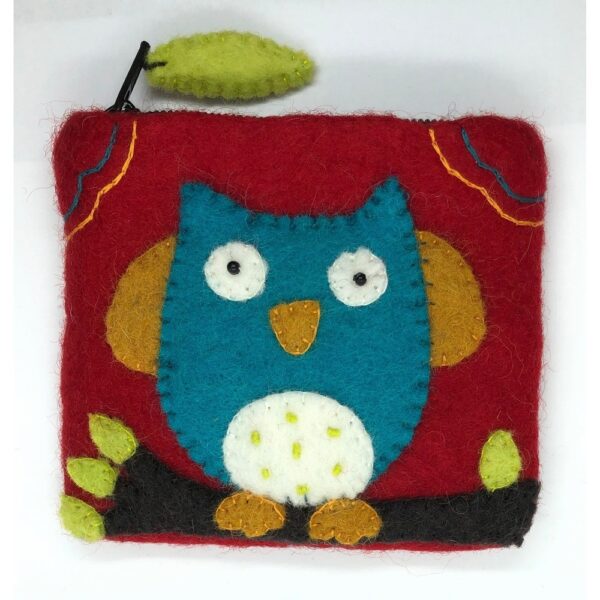 Felt Coin Purse - Owl