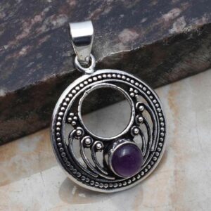 Pendant – Sterling Silver with Amethyst