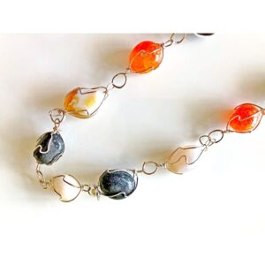 Necklace – Caged Stones