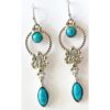 Sterling Silver Turquoise Dangle Earrings