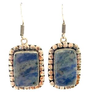 Sodalite Sterling Silver Earrings