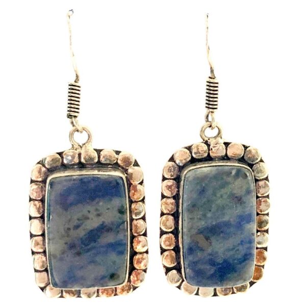 Sodalite Sterling Silver Earrings