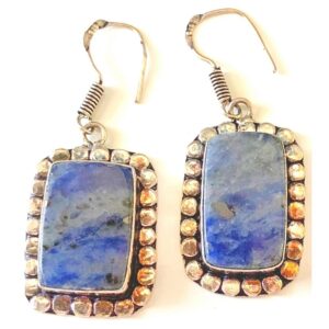 Sodalite Sterling Silver Earrings