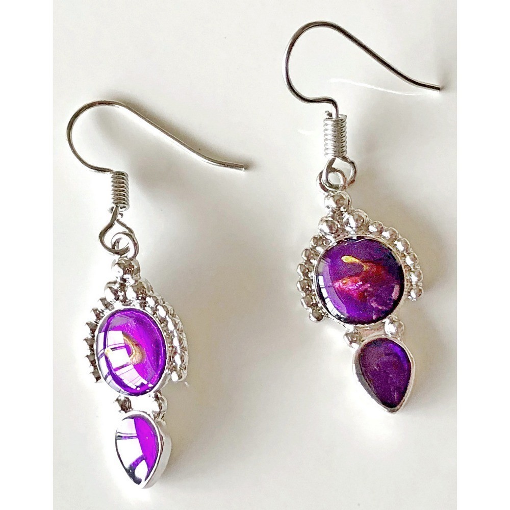 Sterling Silver Amethyst Earrings