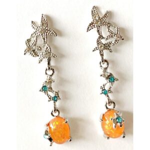 Sterling Silver Amber Earrings