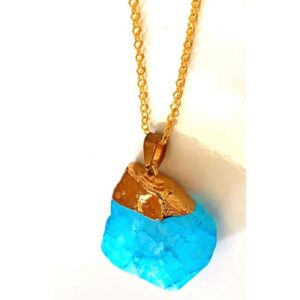 Pendant – Rock Crystal – Aquamarine