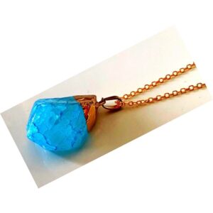 Pendant – Rock Crystal – Aquamarine