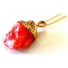 Pendant - Rock Crystal - Fire Agate