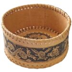 Birch Bark Decorative Plate – Flower Garden