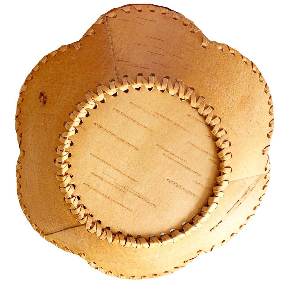 Birch Bark Decorative Plate - Rose