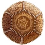 Birch Bark Decorative Plate – Flowery
