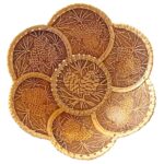 Birch Bark Decorative Plate – Tree Cones