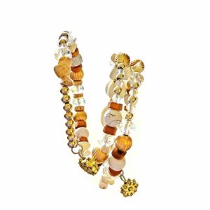 Multi layer White Agate Crystals Bracelet