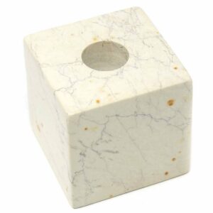 Cube Soapstone Candle Holder