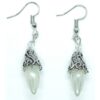 White Opal Sterling Silver Earrings