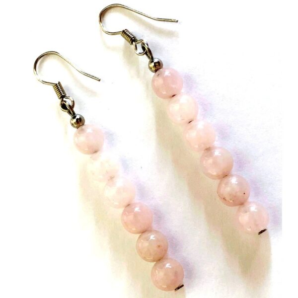Rose Quartz Dangle Earrings
