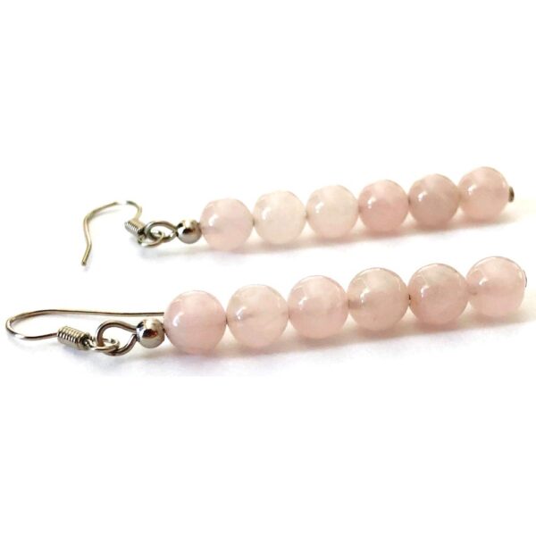 Rose Quartz Dangle Earrings