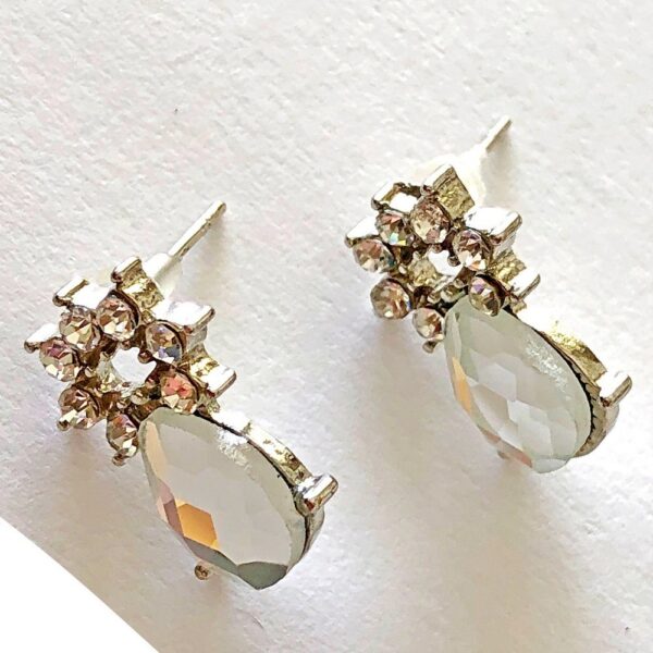 Small Water Droplet Stud Earrings