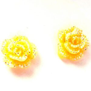 Small Rose Stud Earrings