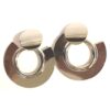 Silver Color Hoop Stud Earrings