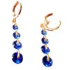Dangle Earrings with Tanzanite Stones