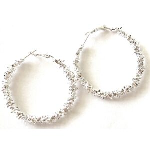 Silver Color Hoop Earrings