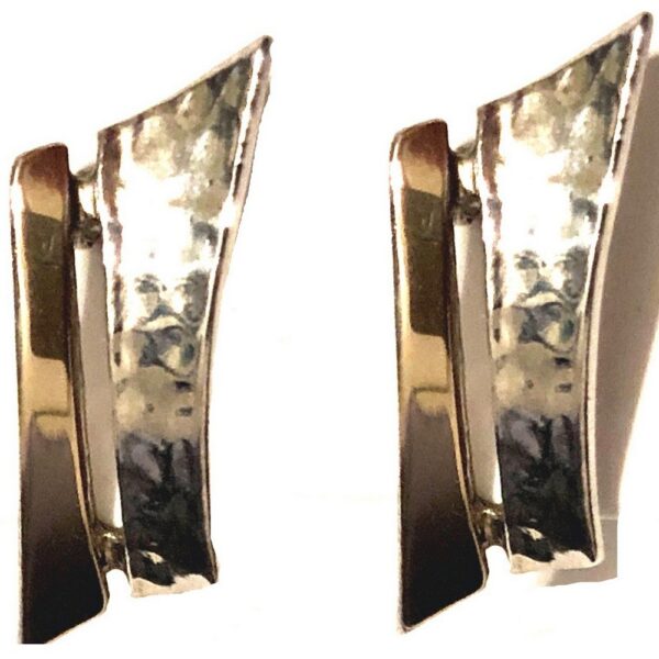 Sterling Silver and Gold Plated Earrings