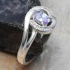 Ring - Sterling Silver with Amethyst and White Topaz