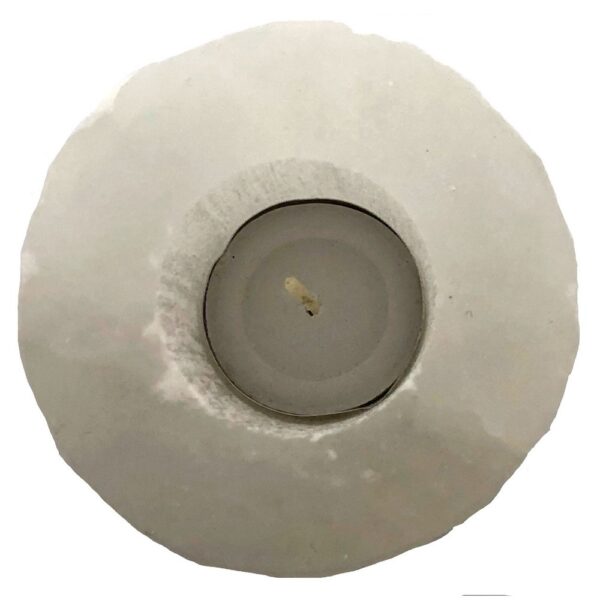Selenite Crystal Candle Holder