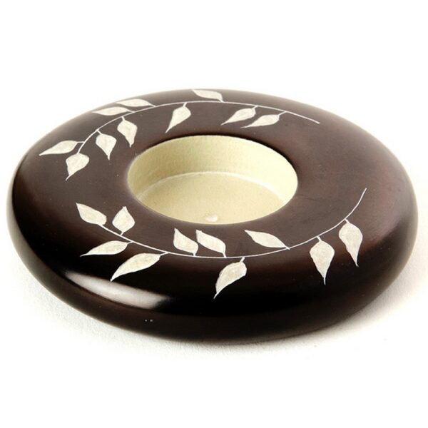Soapstone Candle Holder - Black