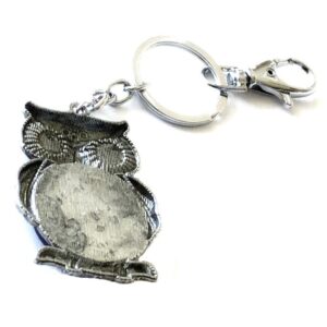Owl with Blue Evil Eye Amulet Key Chain