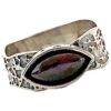 Ring - Sterling Silver with Garnet