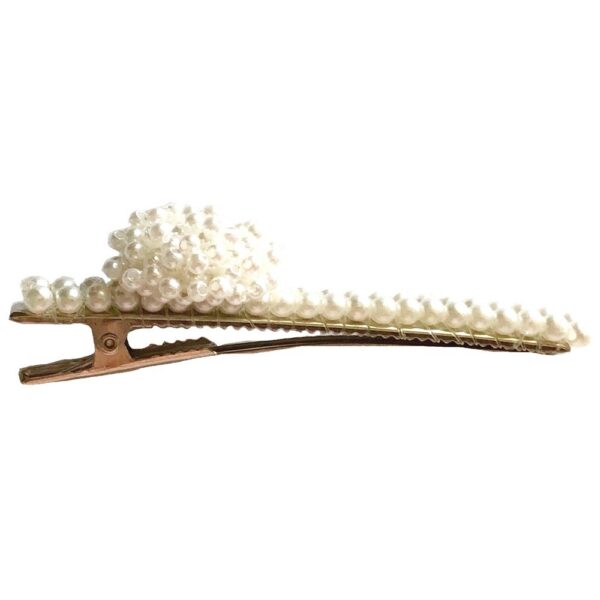 Hair Clip with Pearl Decoration