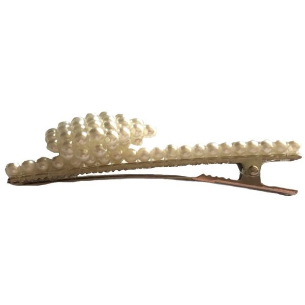 Hair Clip with Pearl Decoration