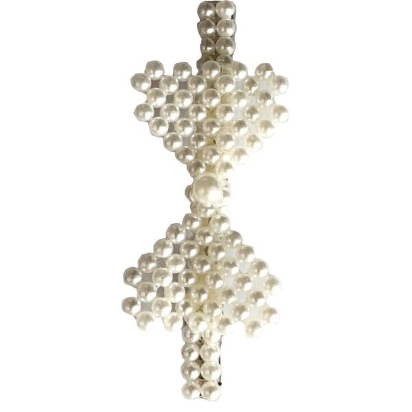 Hair Clip with Pearl Decoration