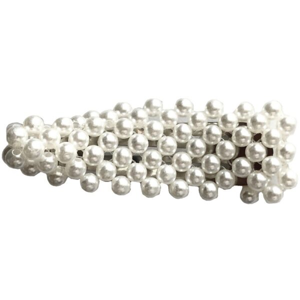 Hair Clip with Pearl Decoration