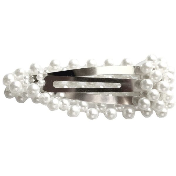 Hair Clip with Pearl Decoration